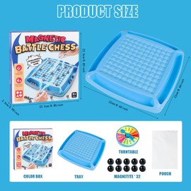 Magnetic Chess Game, Magnetic Chess Board, Magnetic Table Game, Chess Board Game, Battle Chess with Magnetic, Magnetic Chess Game for Family Reunions and Travel