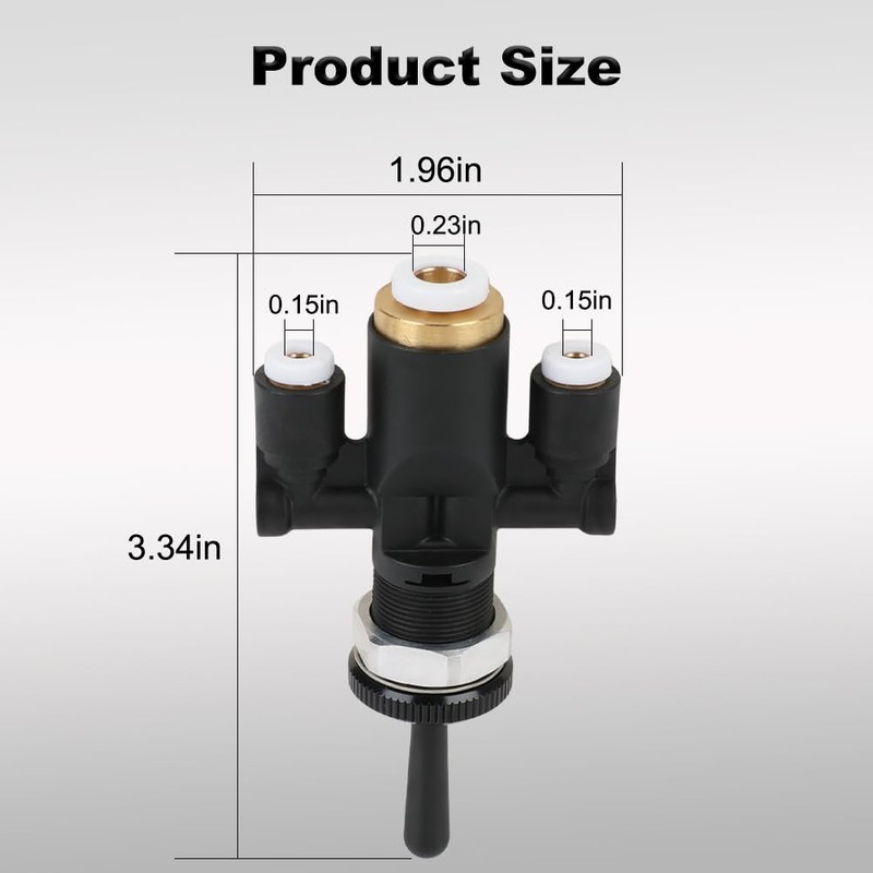 Air Window Toggle Valve Switch 1/4 Replacement for 8180007000 818-0007-000