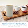Operitacx Ceramic Milk Dispenser with Unique Spout Tiny Kitchen Kettle