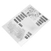 2Pcs Clear Stamp English Words Pattern Clear Safe Reusable TPR