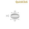Wagner QuickClick® Plastic Gliders, Furniture Glides, Chair Glides, Replacement –