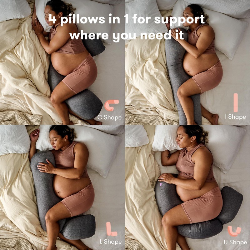Frida Mom Pregnancy Pillow, Body Pillow, Cooling Pillow, Adjustable for