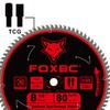 FOXBC 8-1/4 Inch Metal Cutting Table Saw Blade 80-Tooth TCG