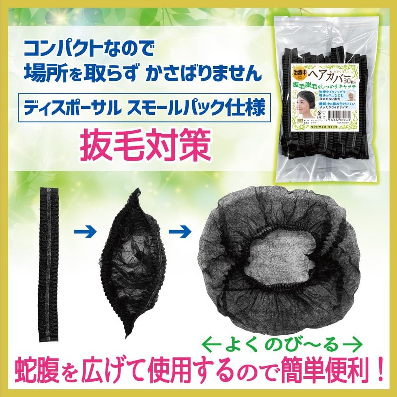 【エスパック 使い捨て ヘアキャップ 男女兼用 大きめサイズ 業務用 工場 医療 調理 衛生管理】不織布キャップ