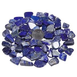 Cheungshing Large Blue Lapis Lazuli Irregular Shaped Small Crystal Tumbled Stone, Decorative Chips Stone Crushed Quartz for Healing Jewelry Making Home Decoration