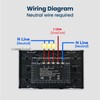 LOUYSGEN Smart Light Switch,3-Button,Aluminum Frame, Neutral Required,2.4GHz, Tuya Smart Life