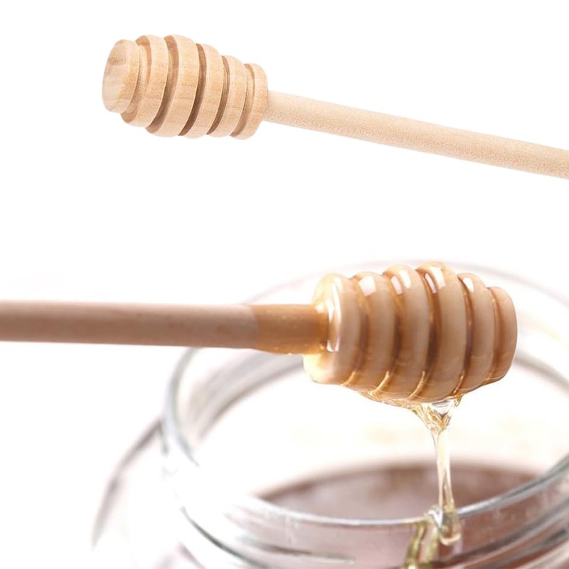 Wooden Honey Mixing Stirrer 10Pcs 6inch Honey Dipper Sticks Honey