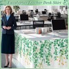 9FT Eucalyptus Leaf Table Skirt Sage Green Teacher Desk Skirt