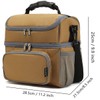 FlowFly Double Layer Cooler Insulated Lunch Bag Adult Lunch Box