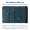 Czyan Passport Holder, Faux Leather Protective Cover with RFID Blocking