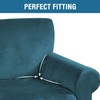 H.VERSAILTEX Stretch Velvet Loveseat Covers for 2 Cushion Couch Covers
