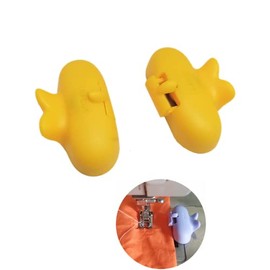 HONEYSEW 2PCS Magnetic Seam Guide Gauge for Sewing Machine Guide Magnets Anti-Slip Grip for Any Width Seam Straight and Circle Line Tracks (Yellow(2PCS))