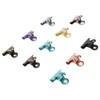 10pcs Colored Hinge Clips Dustproof Rustproof Electroplated Metal Hinge Clips