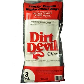Dirt Devil CV950, CV950LE, RV2000 Maxum Central Vac Bags (3 Bags)