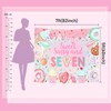 Mocsicka Donut 7th Birthday Backdrop Sweet Sassy and Seven for
