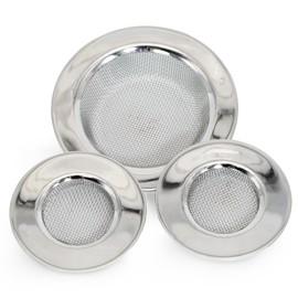 BEYLAB Set of 3 Stainless Steel Sieves for Oil Burners with Sieve Diameter 11 cm and 7.5 cm