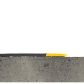 Wearwell Soft Step Light Duty Anti-Fatigue Mat - Black/Yellow. 2' W x 3' L x 3/8" Thickness. PVC Vinyl Sponge. Safety Rounded Edges. For Dry Areas in Light Industrial Applications (427.38x2x3BYL)