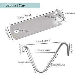 Gxeabg 200PCS Fence Tightener, Fence Wire Tensioner, Fence Wire Tightener, Barb Wire Tensioner, Fence Stretcher Tool, Fence Wire T Post Clips for Barbed Wire, Fence Wire Twister for Garden Farm T Post