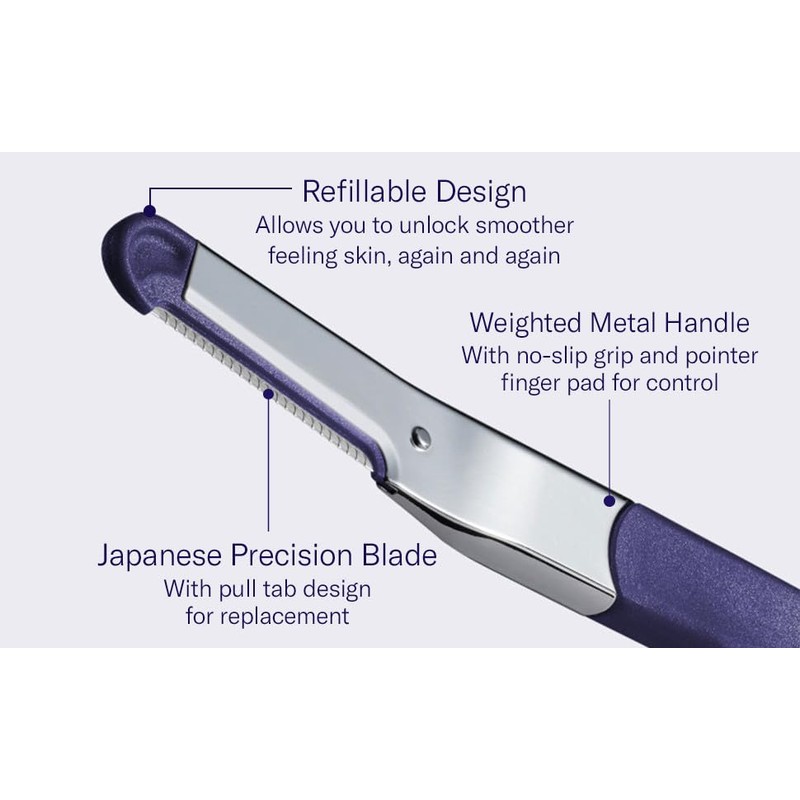 Flamingo Dermaplane Blades Refills, 6 Count