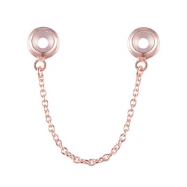 LOVANS Charms Stopper 925 Sterling Silver with Rubber Clip Spacer, Stopper, Charms Beads for Women, Bead Charms Bracelets, Pendant, Sterling Silver, Pearl