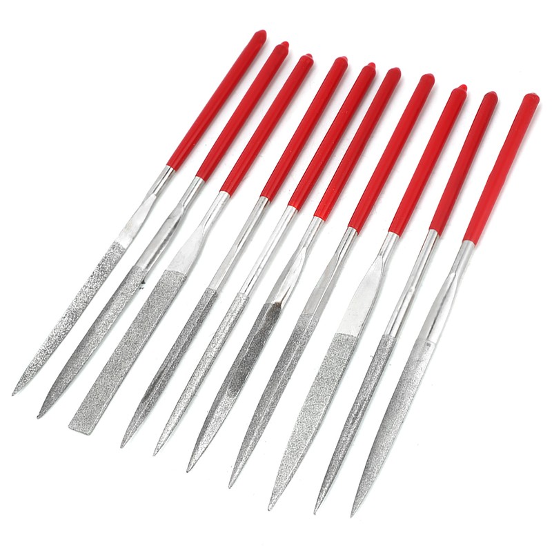 10Pcs Electroplating Shaping File Kit Hand Tools for Woodwork Metal