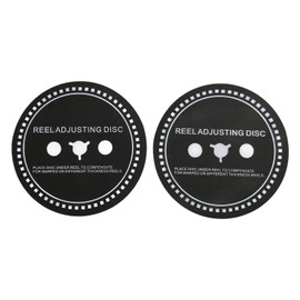 2PCS Nab HUB Adapter Spacer Silicone Reel Adjusting Disc for Reel to Reel Tape Recorder Black 1mm/0.039in