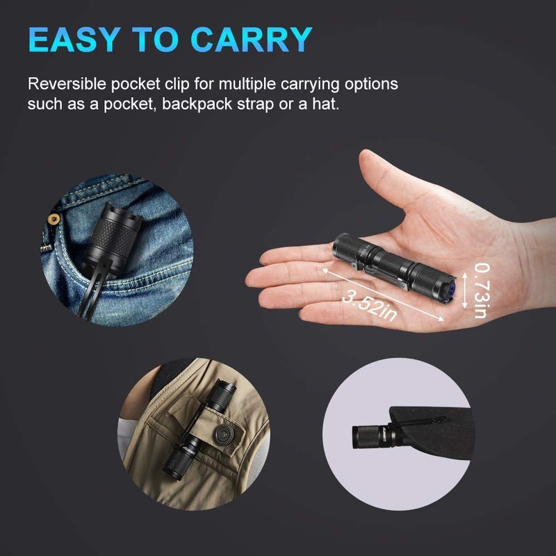 LUMINTOP Tool AA 2.0 LED Torch, Super Bright 650 Lumens,