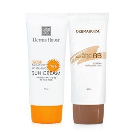 Whitening sunscreen + sunscreen / Whitening, wrinkle improvement, UV protection, blemish coverage / 화이트닝썬크림+썬비비 미백 주름개선 자외선차단 3중기능성잡티커버