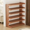 espidoo 6-Tier Bamboo Shoe Rack Organizer: Freestanding Multilayer Storage Shelf