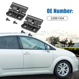 A ABSOPRO Center Console Lid Latch Armrest Lid Latch Cover 58908-12080 58908-32020 Door Lock Sub-Assy for Toyota Yaris 2007-2011 Plastic Metal Black(Set of 2)