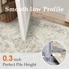 PureCozy 8x10 Washable Neutral Area Rug Living Room Beige Vintage