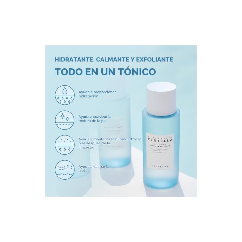 Tónico Iluminador Hyalu‑Cica Madagascar de SKIN1004 – 210 ml