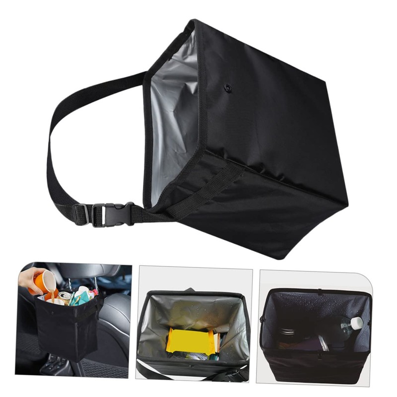 FUNOMOCYA Multipurpose Car Hanging Organizer Large Capacity Trash Can Washable