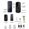 Smart Door Lock, Fingerprint Password IC Card Key Tuya APP,