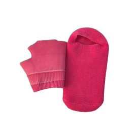Beavorty Moisture Socks for Relief Spa Gloves with Gel Rosy Cotton Mineral Oils