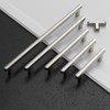 Amerdeco 10 Pack Brushed Satin Nickel Cabinet Pulls 3 Inch(76mm)