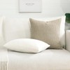 Artscope Pack of 2 Textured Boucle Cushion Covers Square Pillow