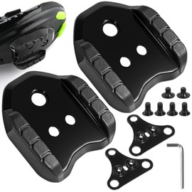 BIGP Pack of 2 Bicycle Cleats Adapter, Compatible with Shimano SPD Plate Adapter SM-SH41 Bicycle Shoe Cleats for Road Bike MTB Pedals 3 Hole Plates Bicycle Pedal Adapter Cleats Converter