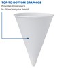 Solo Foodservice 42BR-2050 4.25 oz White Paper Cone Cups (Case
