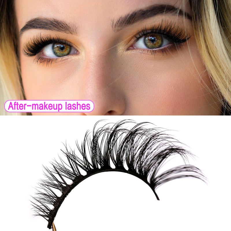 lashes Faux Mink 6D Dramatic Volume Strip False EyeLashes Fluffy