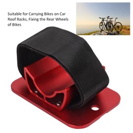 Elprico Aluminium Bicycle Rear Pannier Rack Bracket, Wear-resistant and Durable Bicycle Rear Wheel Car Luggage Rack Bracket, Multipurpose Bicycle Car Roof Mount (Red)