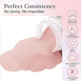 28g/box Acrylic Powder Professional White Clear Red Nude Acrylic Nail French Manicure Powder for Nail Extension Acrylic Nail System,HJ-NAP017 (HJ-NAP017-No.21)