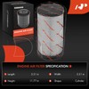 A-Premium 2-PC Engine Air Filter - Compatible with Polaris RZR