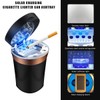 Sylvil Car Ashtray, Auto Ashtray with Cigar Electronic Lighter Solar