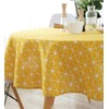 meioro Table Cloth, Round Tablecloth, Cotton Linen Table Cover, Simple