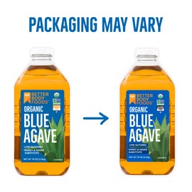 BetterBody Foods Organic Blue Agave, Low Glycemic Sweetener, 78 oz