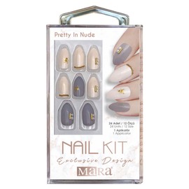 Mara Kozmetik Nail Kit Pretty In Nude Takma Tırnak 1 Paket (1 x 250 g)