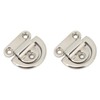 Stainless Steel Marine Folding Pad Eye Cleat Heavy Duty D