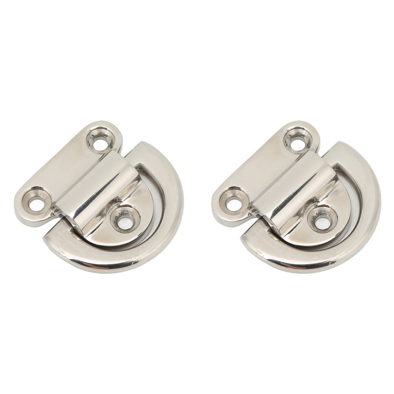 Stainless Steel Marine Folding Pad Eye Cleat Heavy Duty D