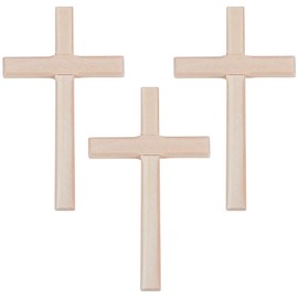 SUNNYCLUE 4pcs Wooden Cross Decoration Hand Holding Cross Large Beige Hand Held Prayer Decorative Wood Crucifix Crosses Decor for Wall Decors Gifts Christmas Easter Party Home Decoration Ornaments